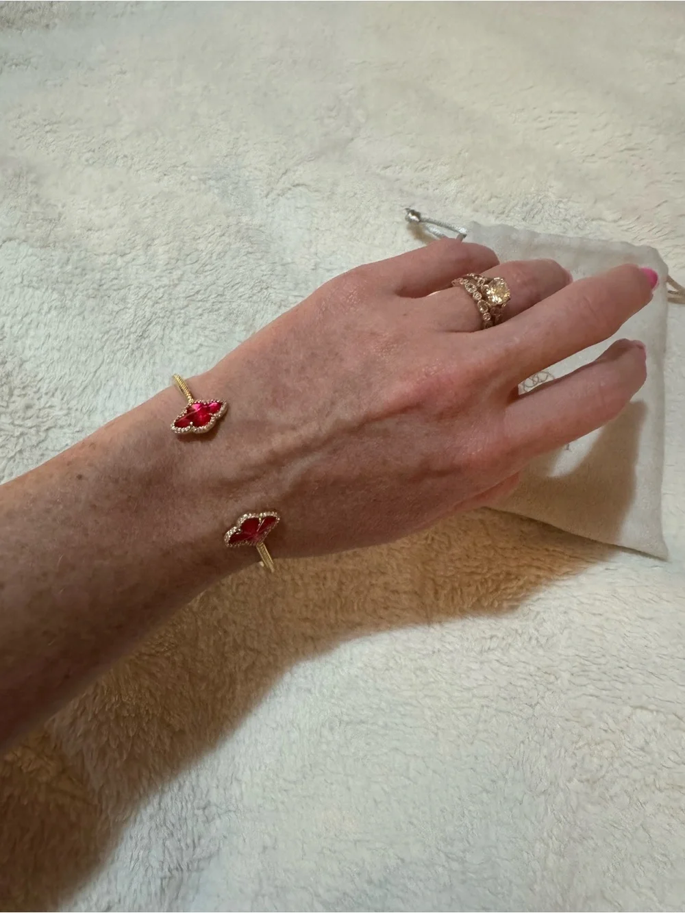 Bracelet with pouch